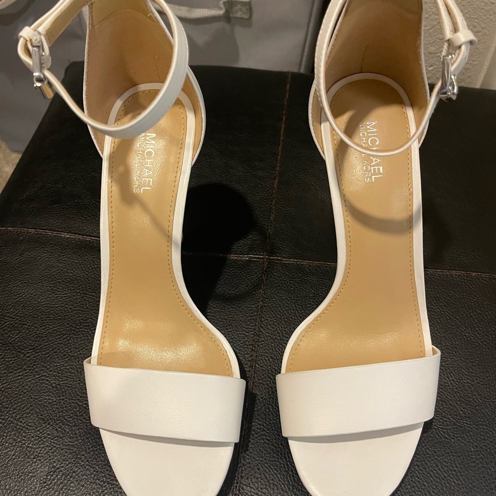 Michael Kors White Strap Sandals